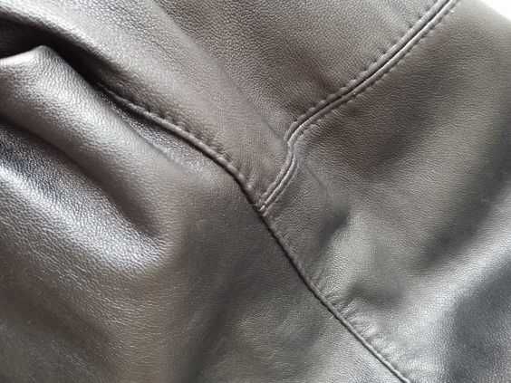 Kurtka męska skórzana skóra XL czarna półmat klasyczna.Okazja.