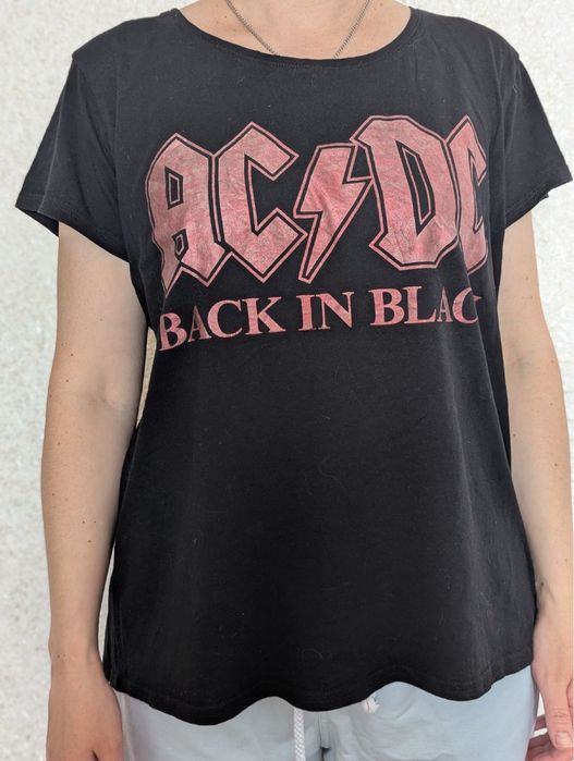 Футболка чорна жіноча AC/DC rock рок