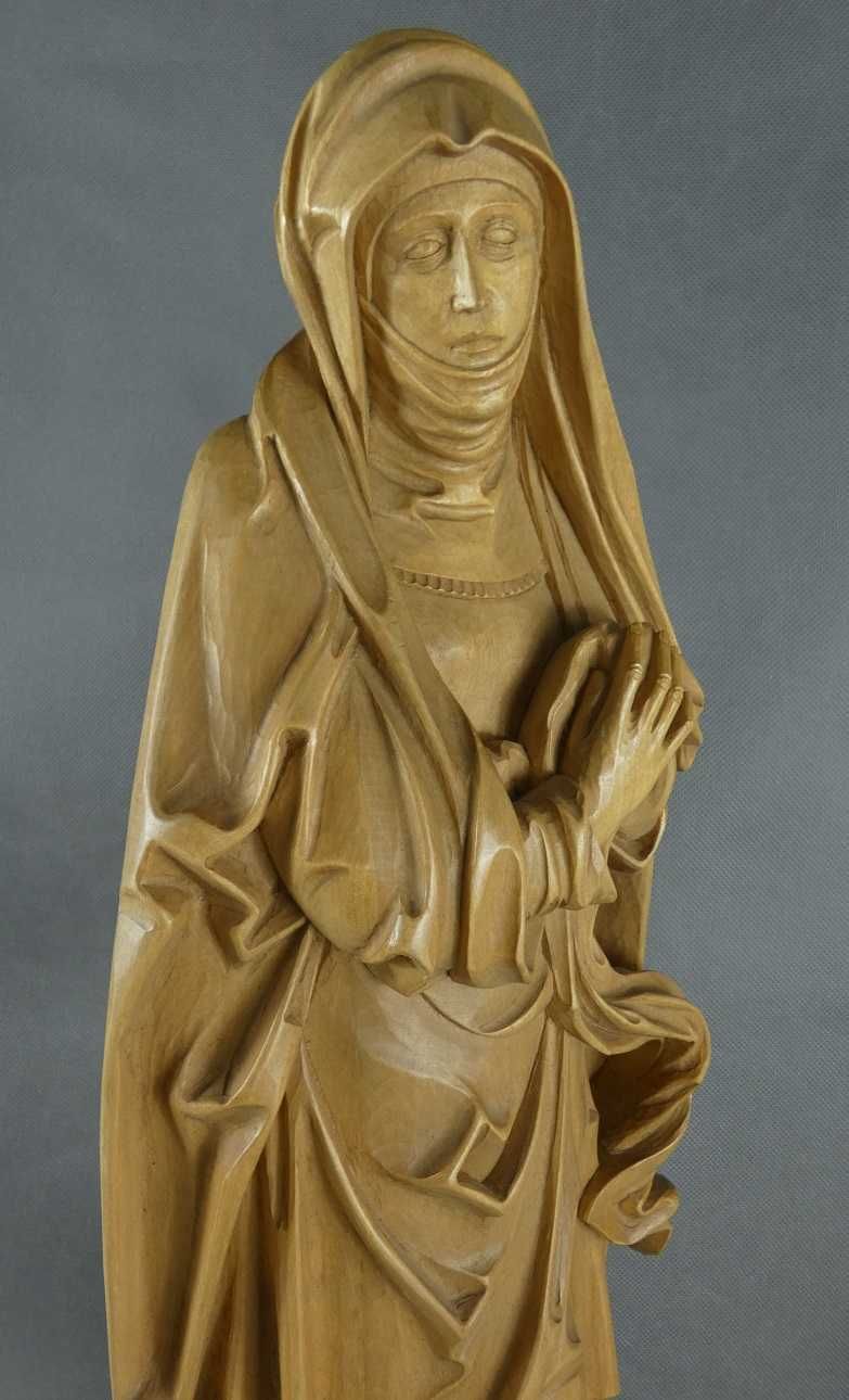 Figura rzeźba MARYJA Matka Boża Bolesna drewno 61 cm Madonna