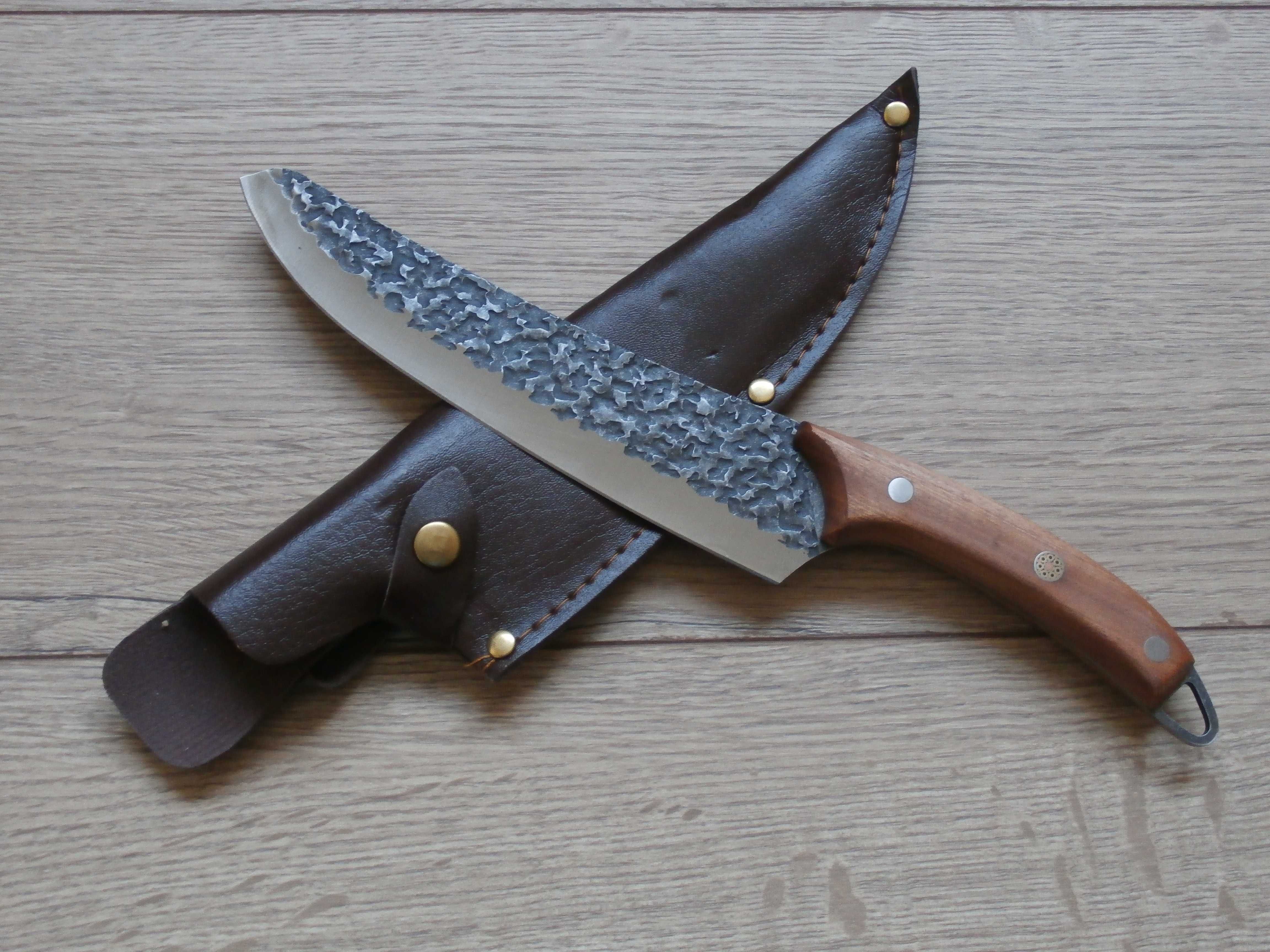 Обвалювальний ніж мясника Satori Knife Саторі 31 см в чехлі з екошкіри