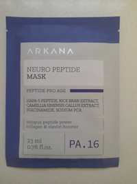 Neuro peptide maska Arkana, peptydowa maska na twarz w płacie