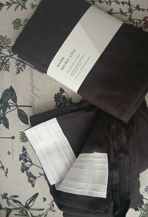 Lniane zasłony AHLENS 140x250 STYL BOHO