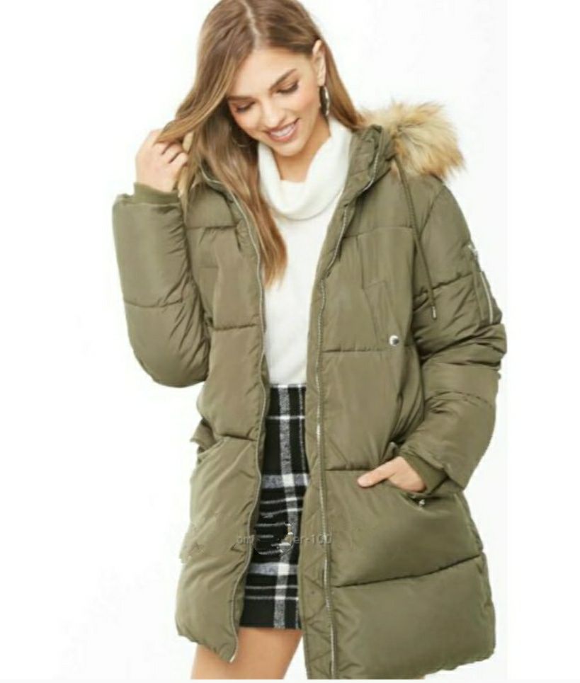 Жіноча подовжена зимова куртка Forever21