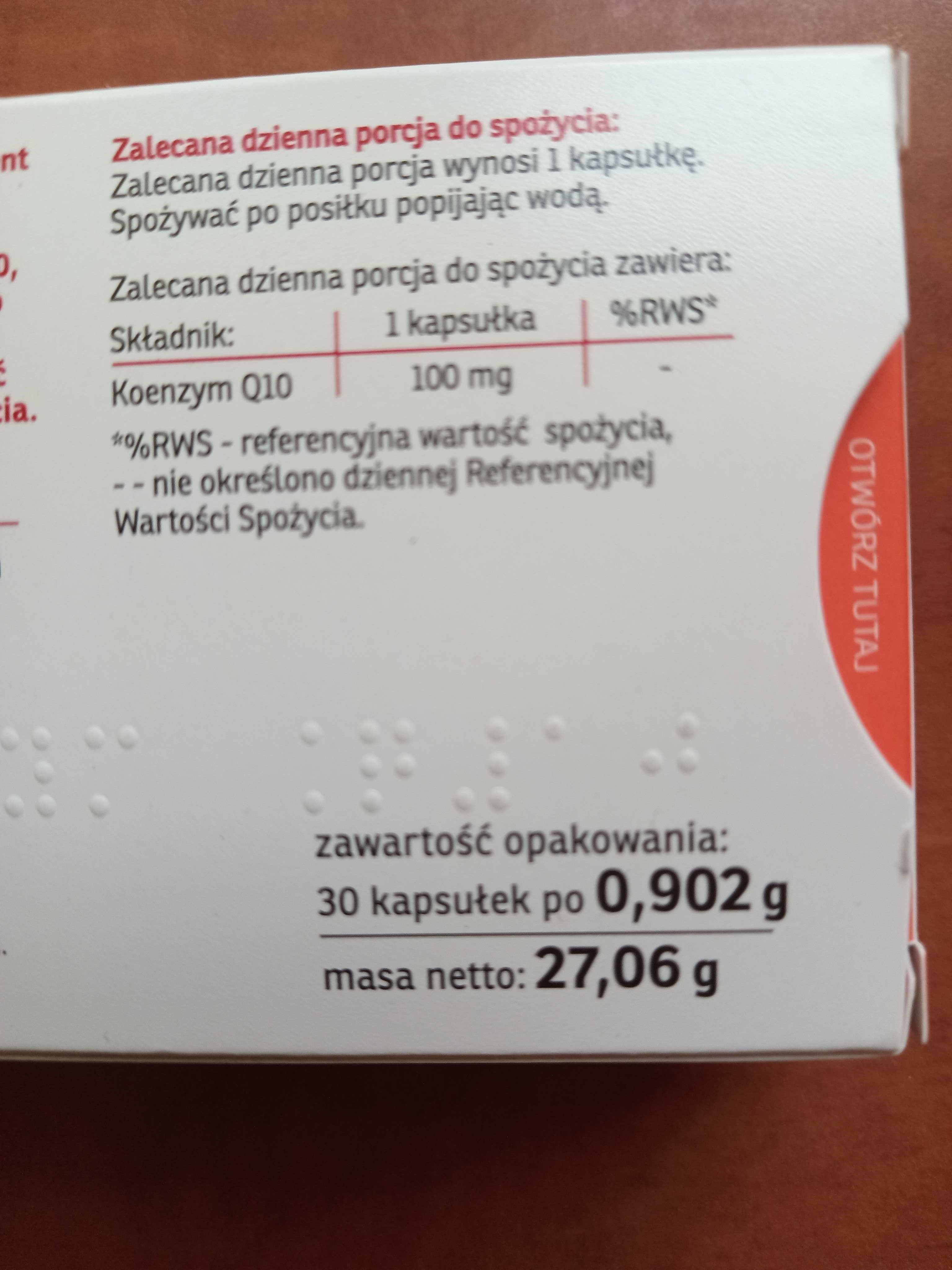 KOENZYM Q10 MAX 100 mg 30 kapsułek