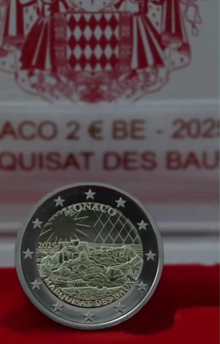2€ Monaco 2025 - Coffret 2 € BE - Marquisat des Baux de Provence