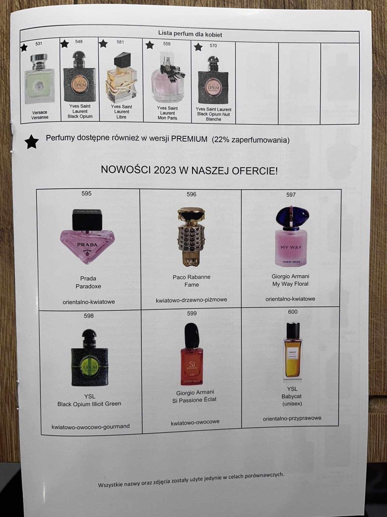 Glantier - zamienniki perfum