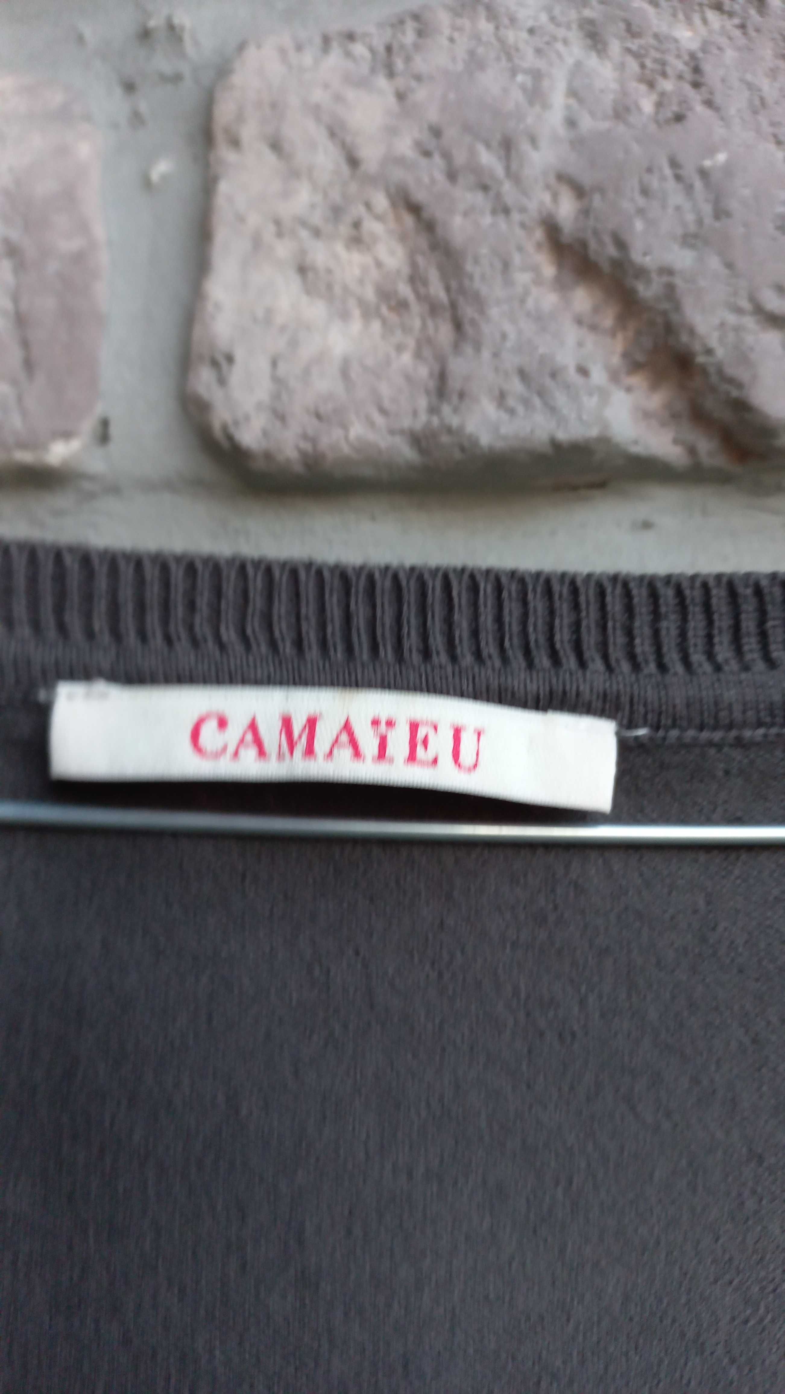 Sweter damski rozpinany  czekoladowy L Camaieu