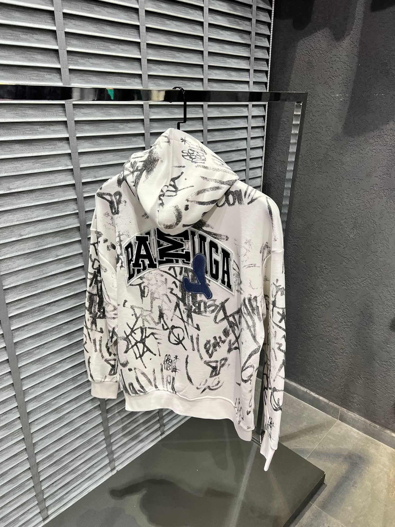 РАСПРОДАЖА! Худи Balenciaga оверсайз мужское / женское, унисекс белое