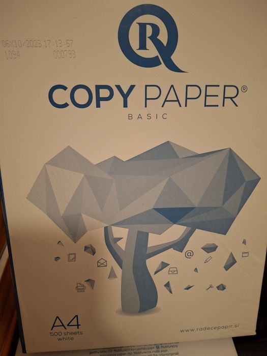 Папір, бумага А4,