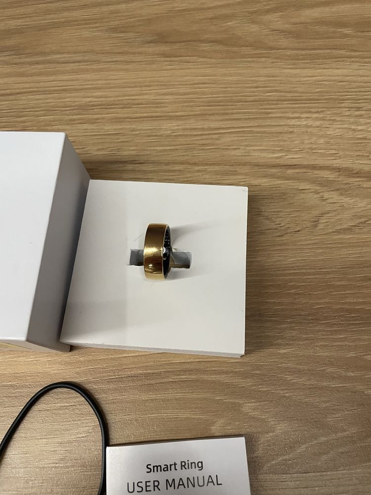 Inteligentny smart ring pierścień dla kobiet i mężczyzn złoty nowy
