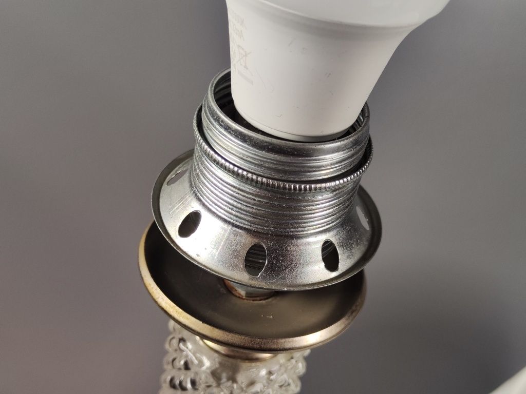 Lampa Graeco Leuchten, Niemcy, kryształ i chrom, wysokość 45 cm