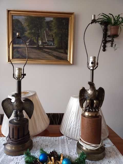 Lampy, nowe abażury.