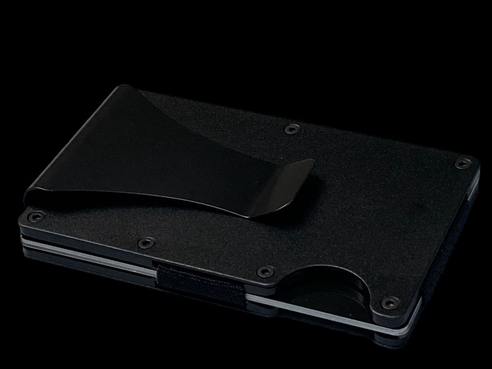 Portfel aluminiowy męski smart walket wolfxwallets rfid czarny
