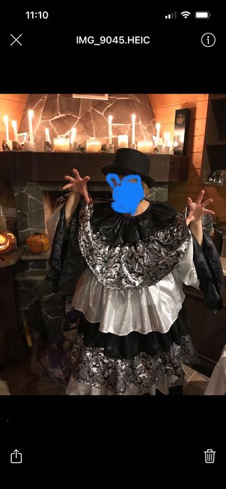 Уникальный костюм на Хеллоуин платье для ведущей