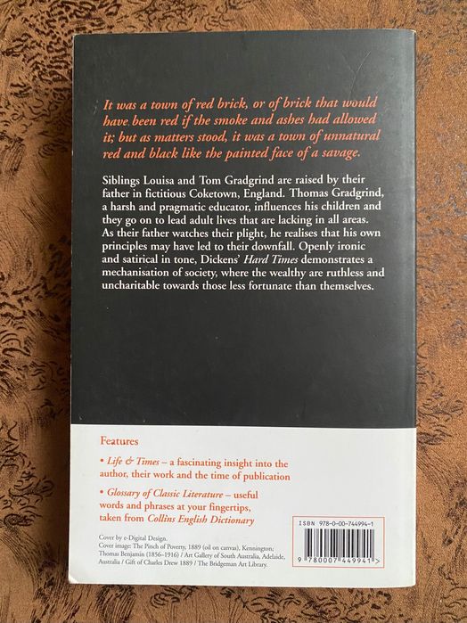 Charles Dickens “Hard Times” (Чарльз Діккенс «Тяжкі часи»)