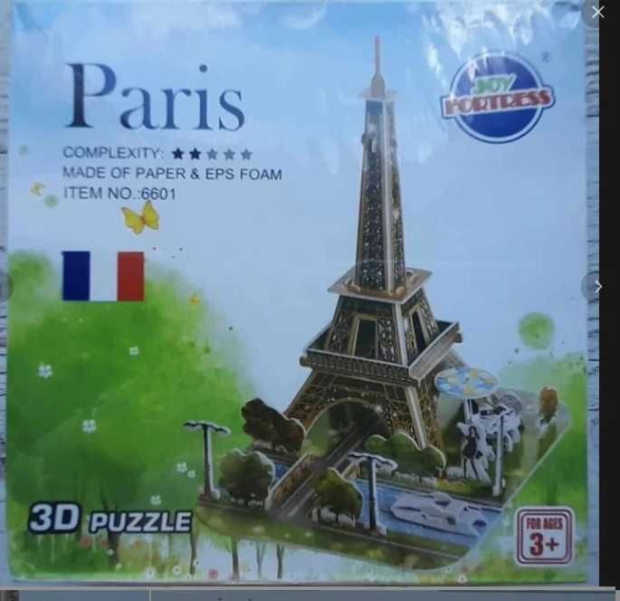 Nowe puzzle 3D Wieża Eiffla