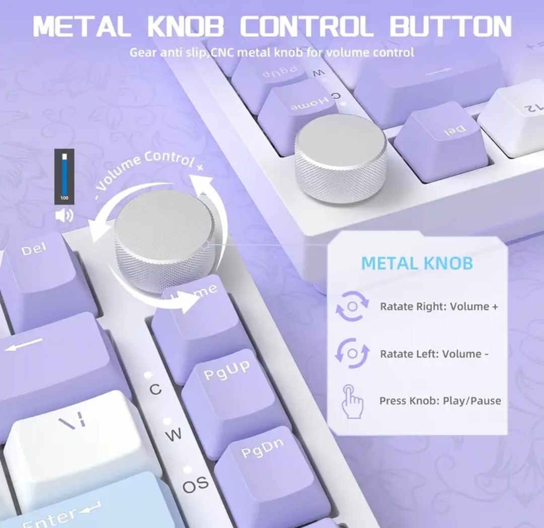 NOWA AJAZZ AK820 Przewodowa Klawiatura Mechaniczna sea salt switch