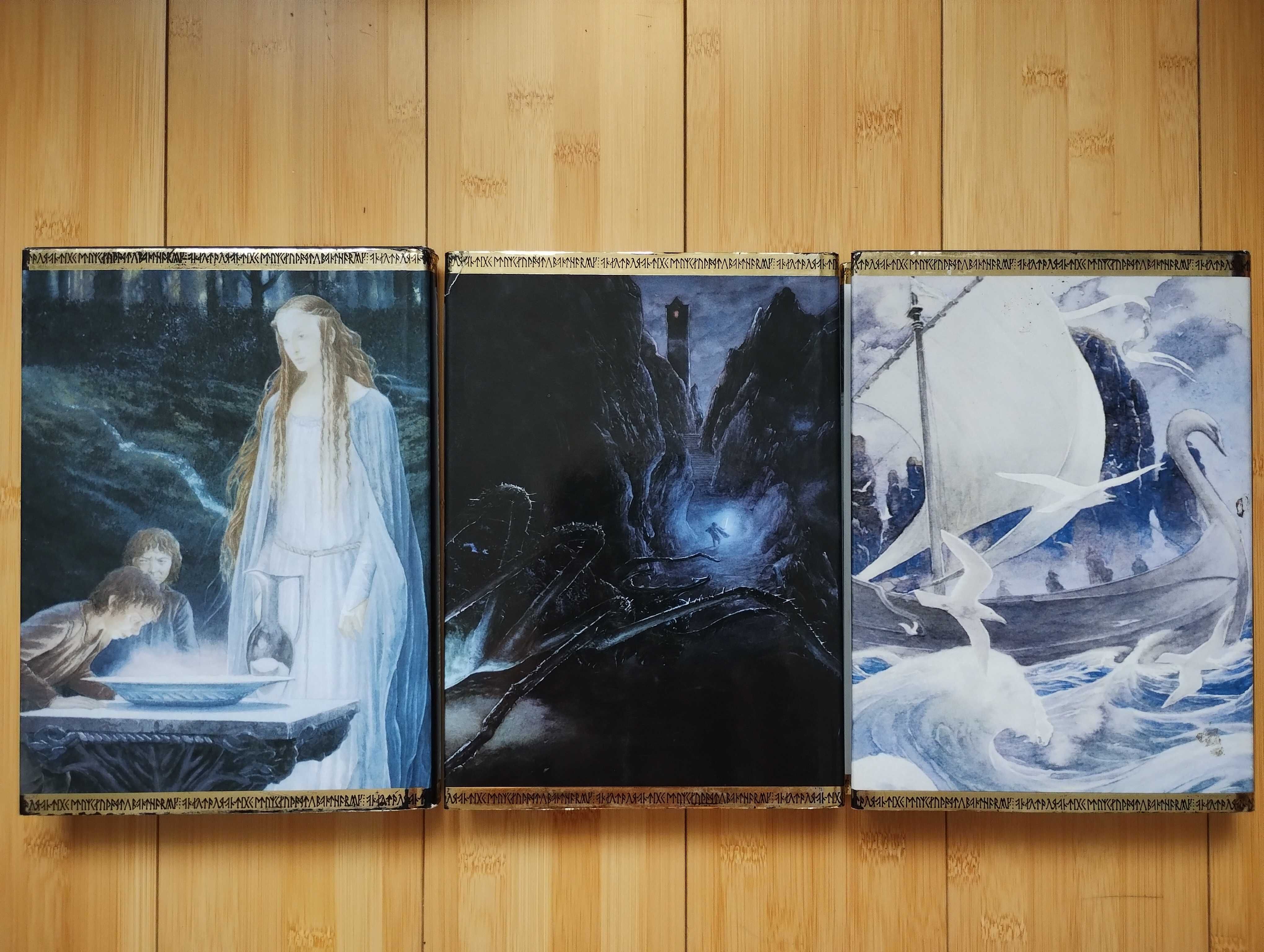 TOLKIEN Władca Pierścieni. Komplet 1 - 3. Ilustracje Alan Lee. Amber