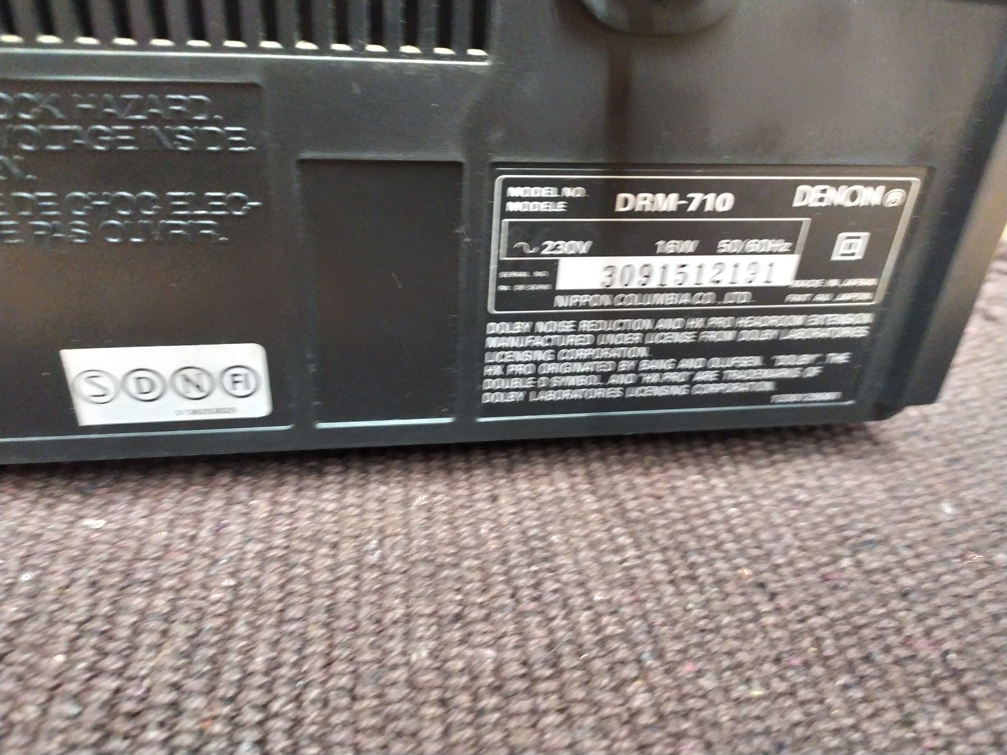 Magnetofon Denon DRM 710+ pilot przegląd