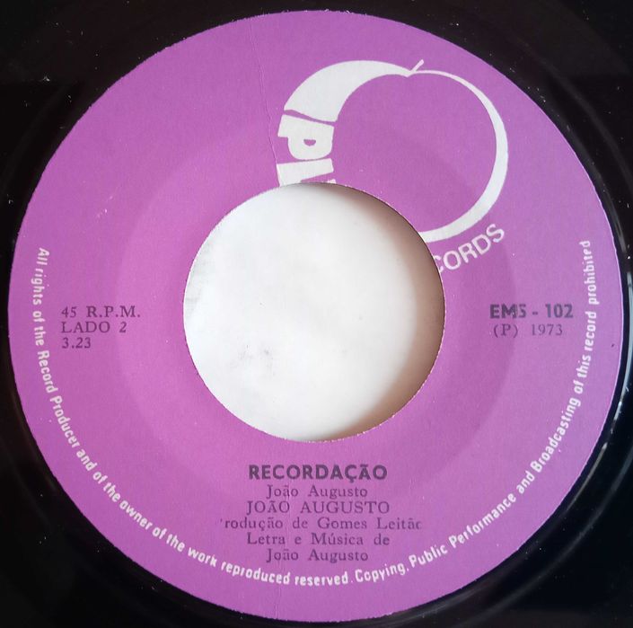 João Augusto	- - - - -	Recordação	- - - - -	Single