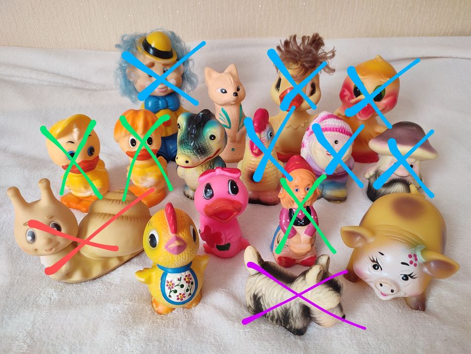 Резиновые игрушки СССР