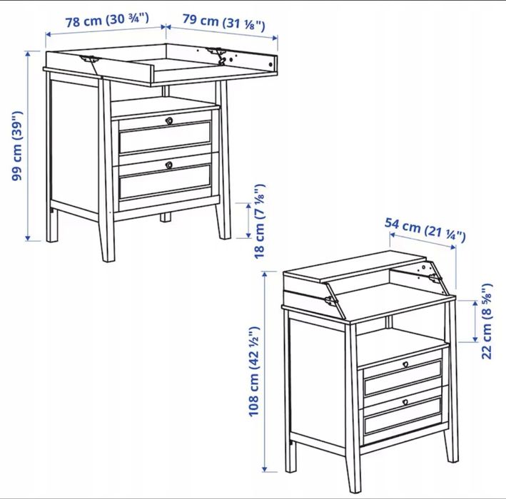Ikea Sundvik - komoda z przewijakiem + GRATIS