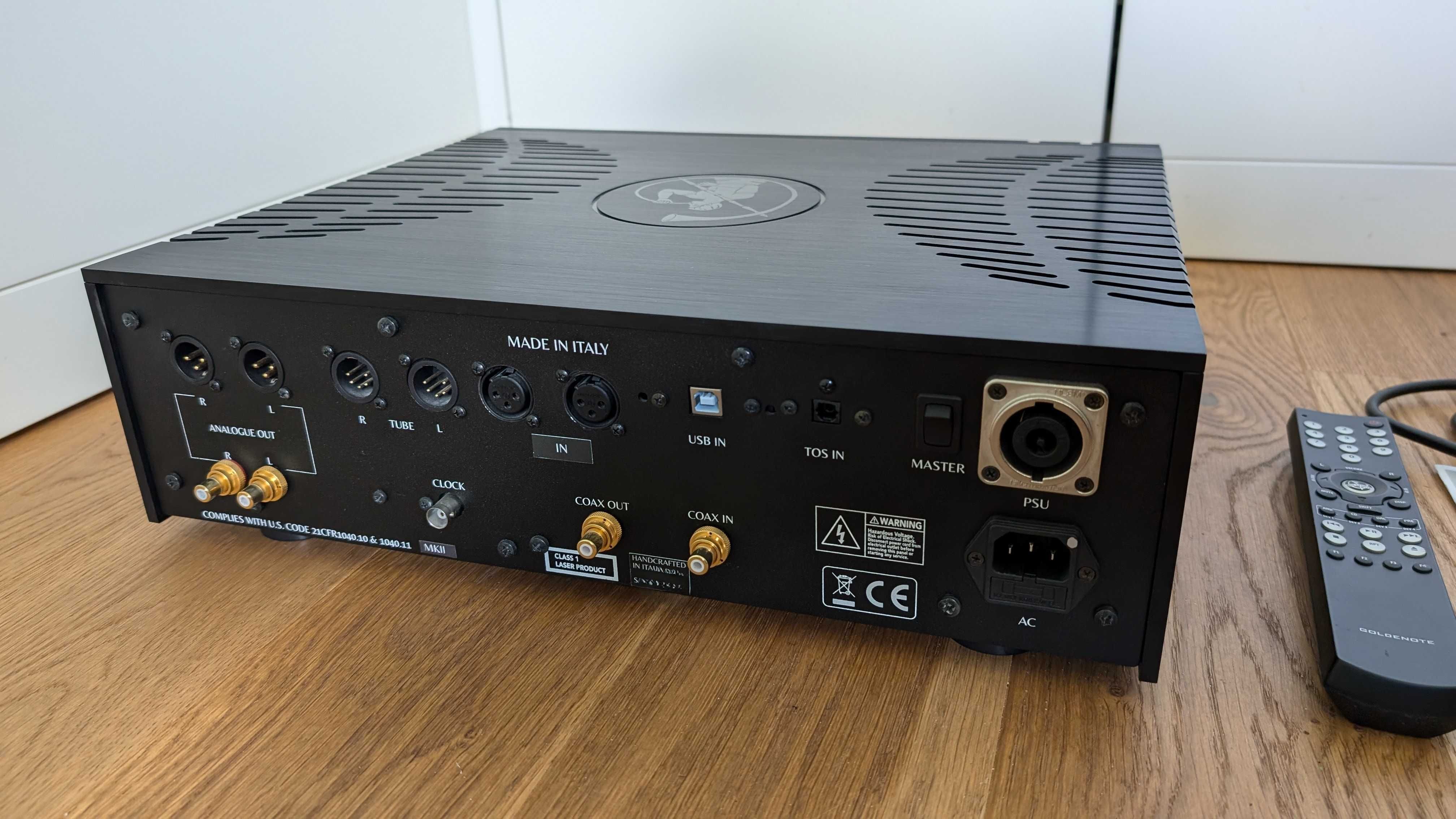 Gold Note CD 1000 MK II odtwarzacz, preamp XLR