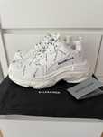 Balenciaga Triple S Allover Logo białe Buty Sneakersy