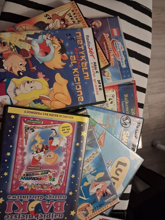 Płyty dvd różne bajki