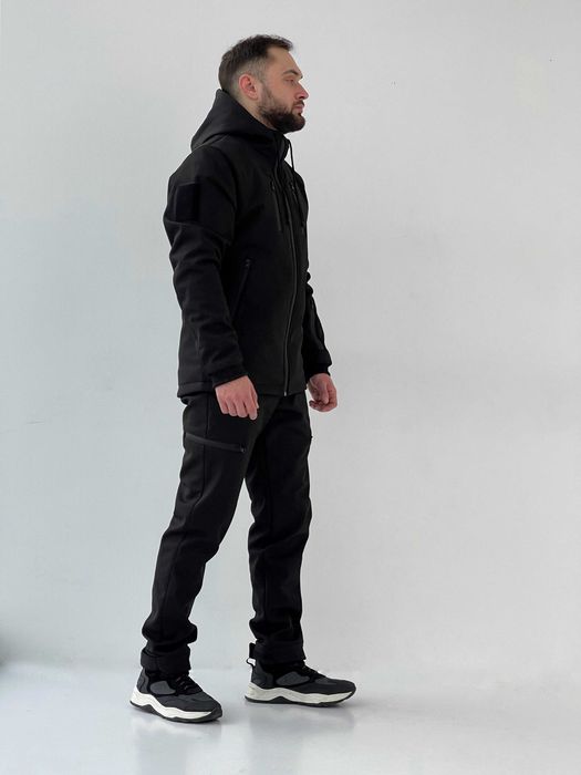 Костюм чоловічий софтшел утепленний з липучками для шевронів