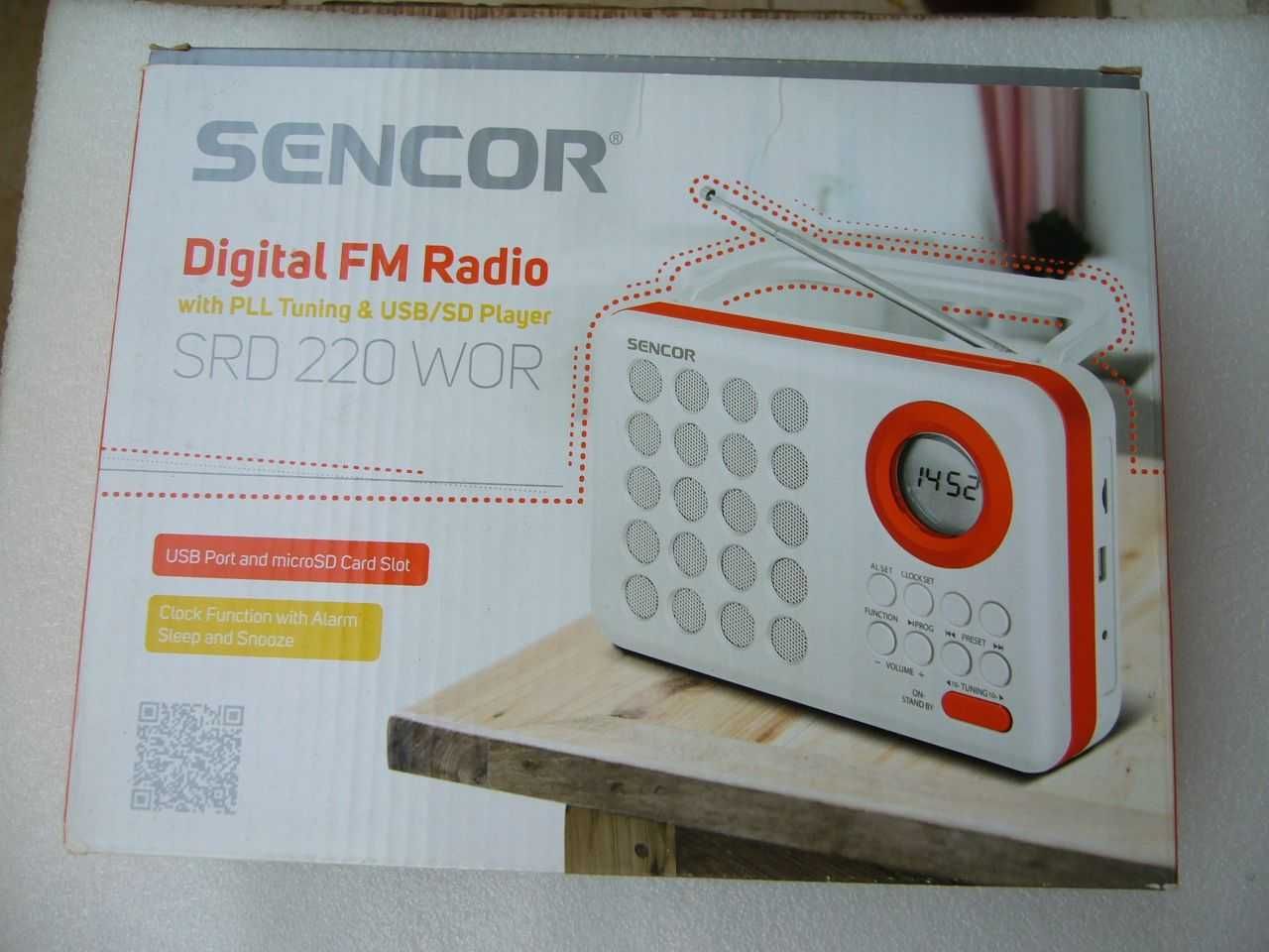 Radio FM z budzikiem Sencor SRD 220 WOR