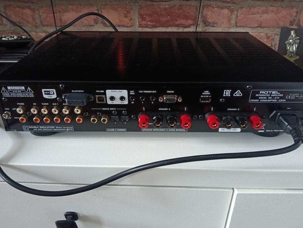 Wzmacniacz Rotel A12 USB B do połączenia z laptopem