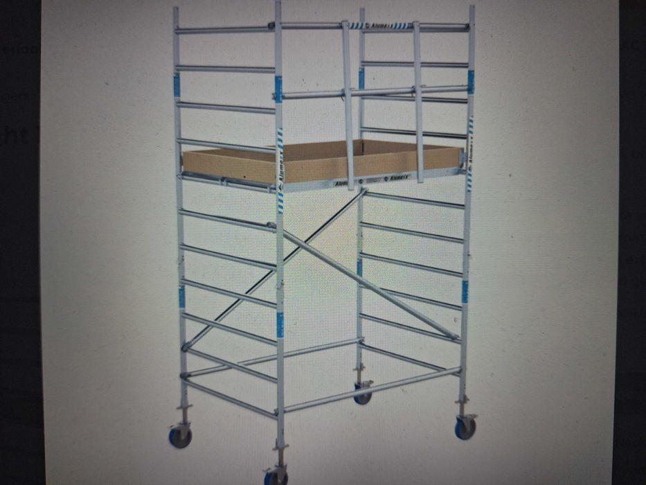 Rusztowanie Aluminiowe jezdne Alumexx  135x190, wysokość robocza 4,2m