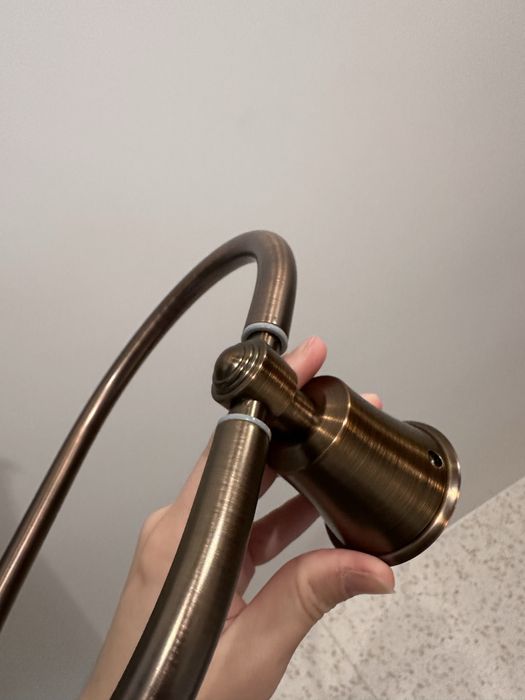 omnires  art line wieszak na ręcznik antyczna miedź