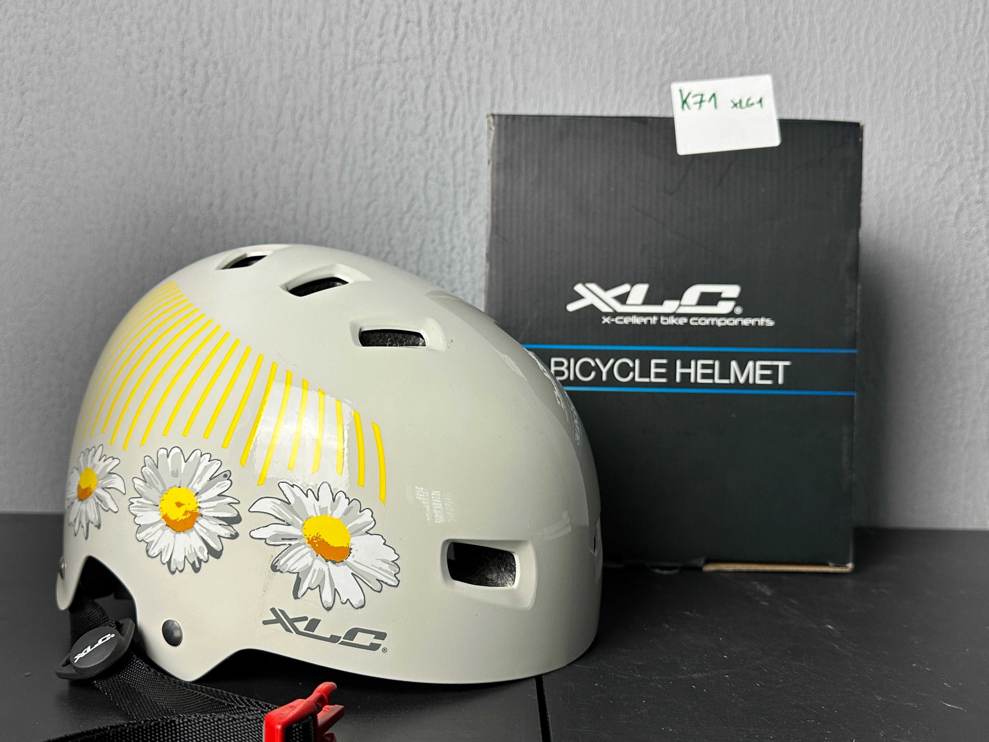 Kask XLC Bh-c22 biało żółty