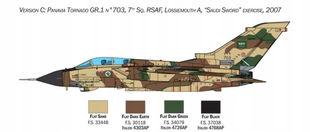 .Italeri 35107 samolot Tornado GR.1/IDS Gulf War  WAR THUNDER