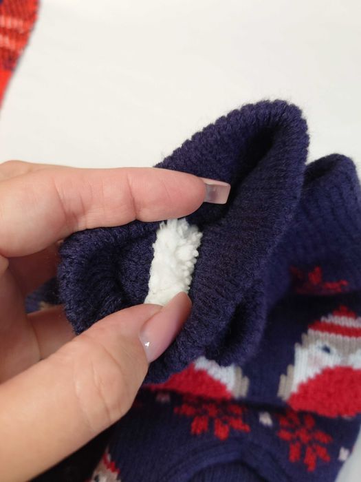 Bardzo ciepłe zimowe skarpetki ocieplane futerkiem w środku M&S