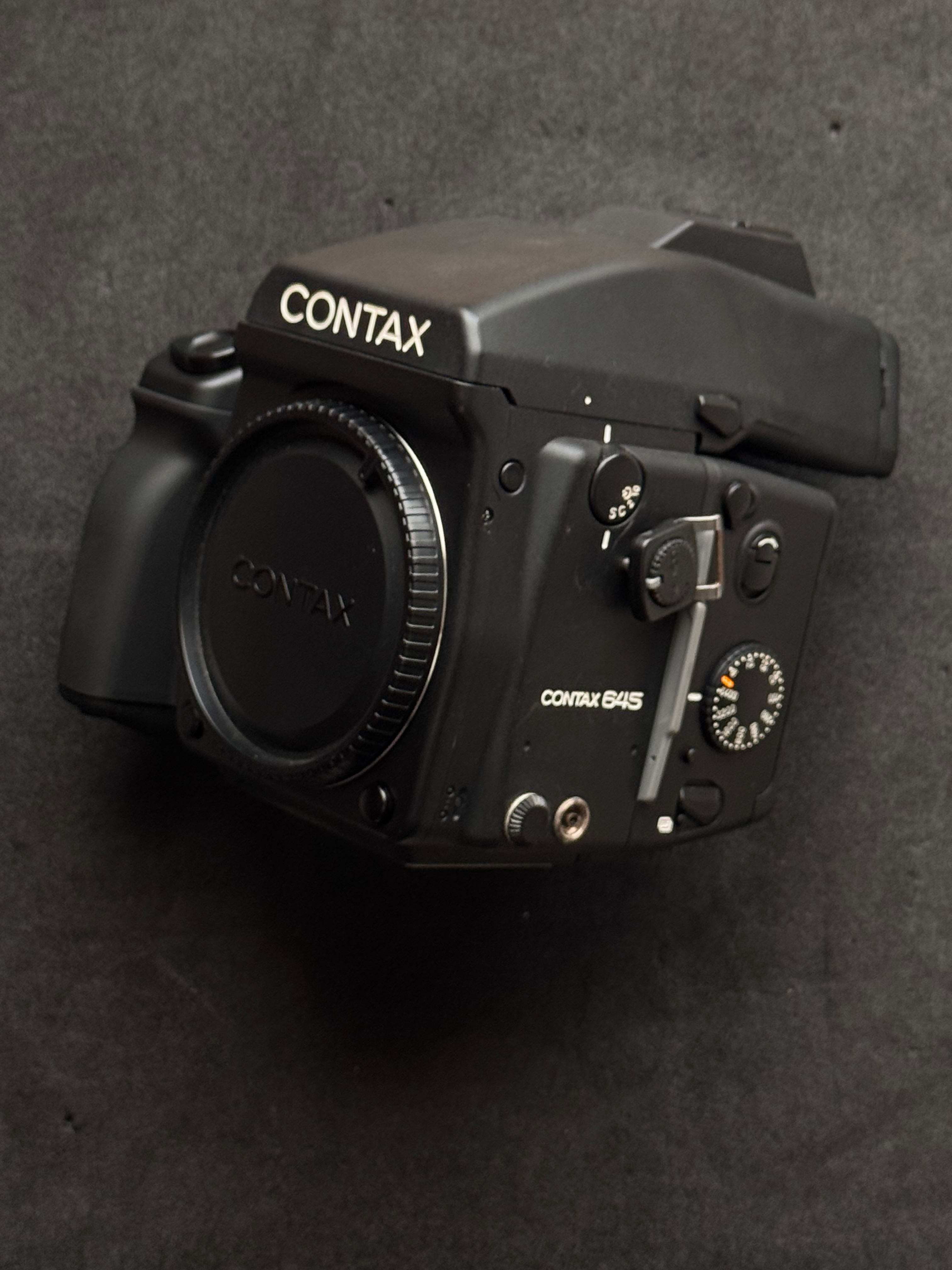 contax 645 corpo e lentes