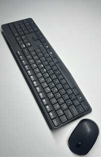 Zestaw trwałej bezprzewodowej klawiatury i myszy LOGITECH MK235 QWERTY