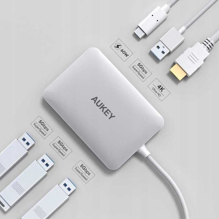 aukey port hdmi usb c