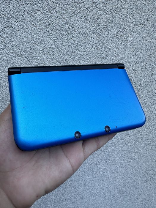3DS XL Azul (128Gb, 200+ jogos, Pokemon/ Mario/ Zelda/ Inazuma/ etc)