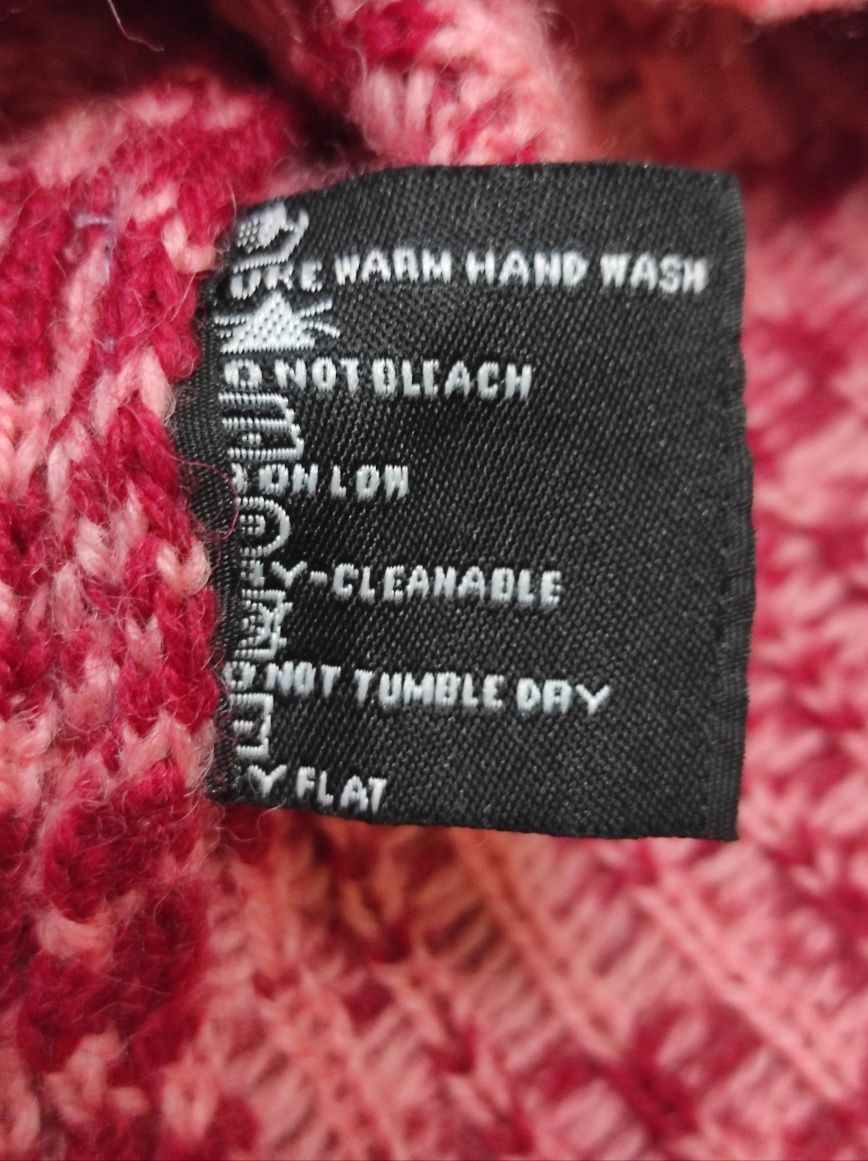 Sweter schumwoole Icewear styl vintage różowy rozmiar S /36