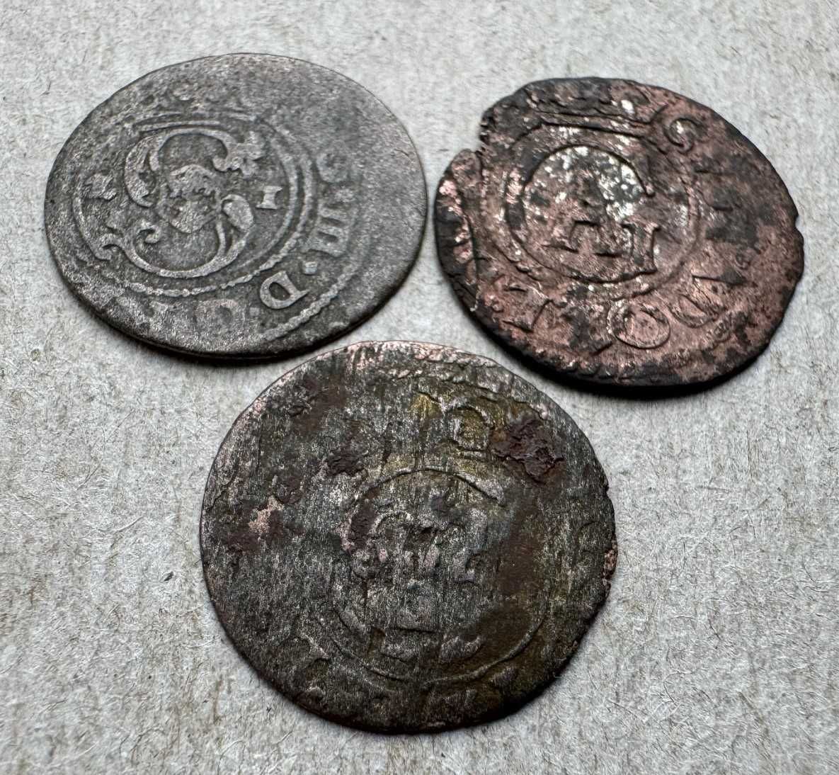 Монети солід (шеляг). Лівонія, Швецька окупація Риги