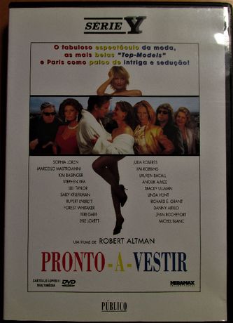 DVD - Pronto a Vestir, com Sophia Loren, Julia Roberts, como novo