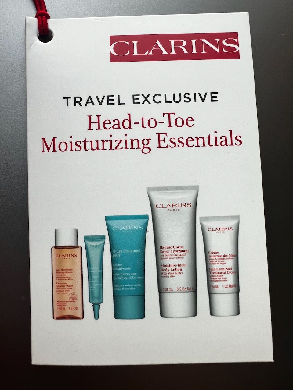 Zestaw podróżny Clarins Head-To-Toe Moisturizing Essentials