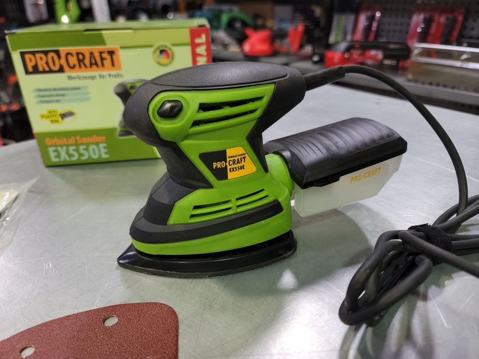 Вибрационная Эксцентриковая Шлифмашина ProCraft EX550E Гарантия 12мес