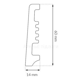 Плінтус водостійкий ARBITON AVIA з доставкою по Києву та Україні