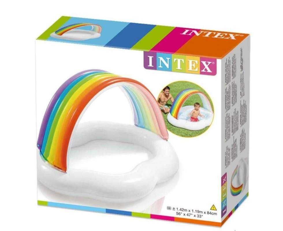 Детский надувной бассейн Intex дитячий басейн с надув. дном
