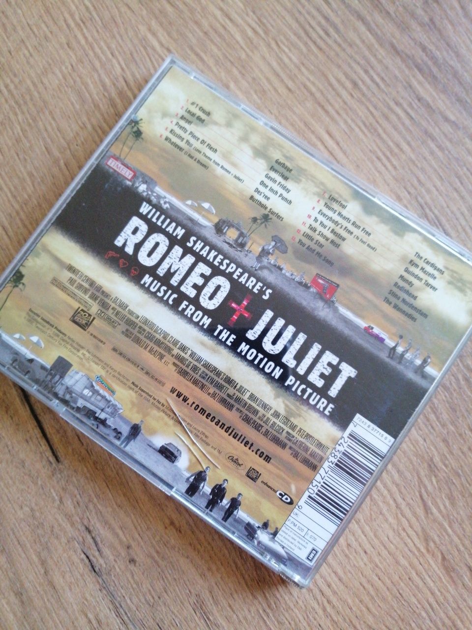Płyta CD z muzyką z filmu Romeo i Julia
