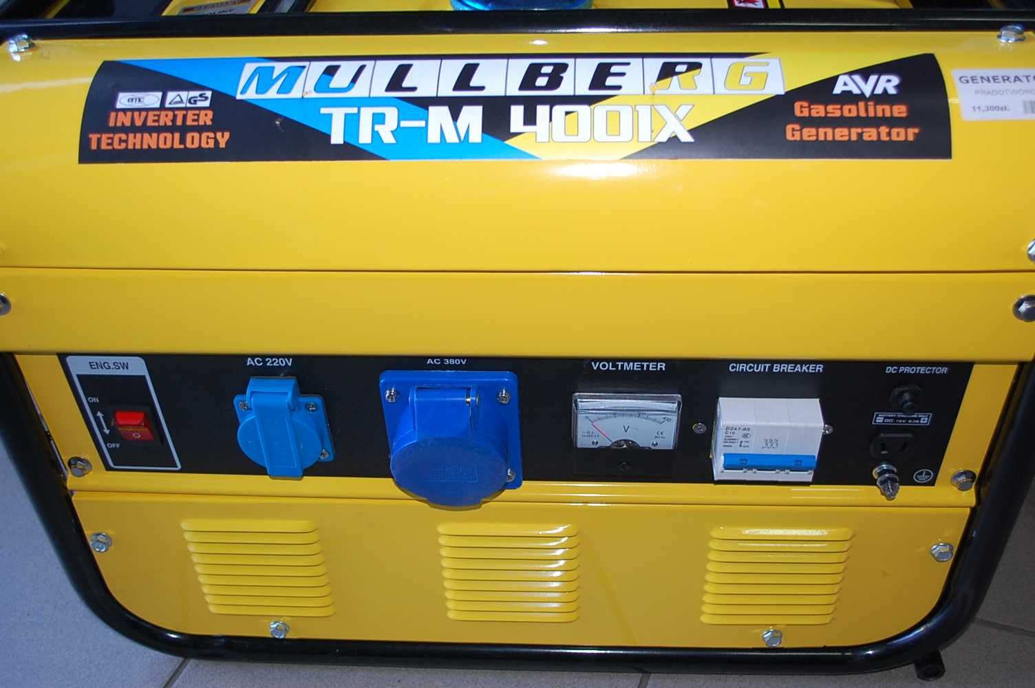 Agregat generator prądotwórczy MULLBERG TR-M 4001X
